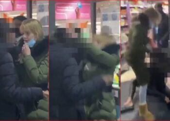 Zihen gratë për maskën në dyqan, goditje me kokë si kjo nuk keni parë