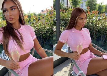 Bluza transparente e Arta Nitaj tregon gjithçka!