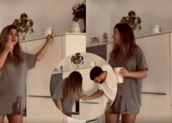 Sara duke qarë nga dhimbjet e lindjes, reagimi i Ledrit është i jashtëzakonshëm