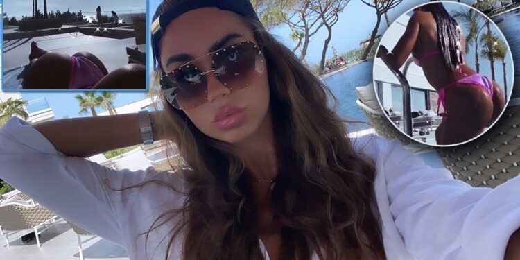 Arta Nitaj thekson të pasmet duke dalë nga pishina