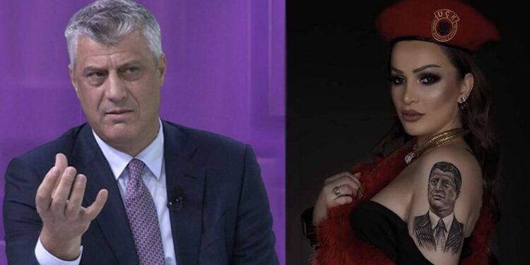 Vajza që e bëri tatu fytyrën e Hashim Thaçit në dorën e saj, ndjehet e mërzitur