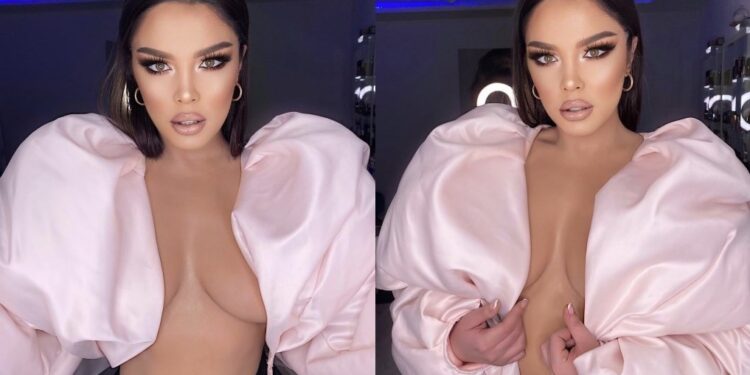 Habiten kalimtarët, Françeska Jace pozon me ‘tanga’ në mes të rrugës