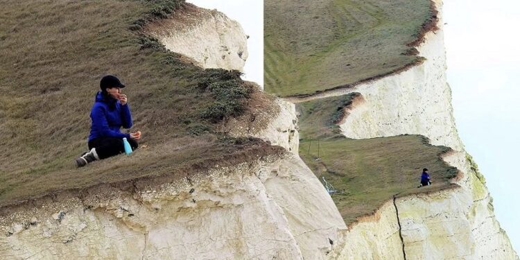 Fotoja e gruas duke ngrënë në piknik i ka tmerruar njerëzit, çfarë fshihet pas saj?