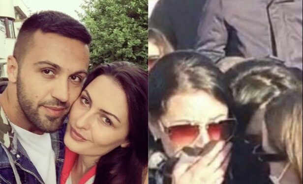 Besa Gashi shpërthen në lot në varrimin e ish-burrit të saj