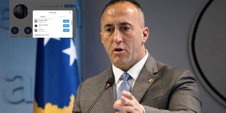 Dy gratë e vetme që i ndjek Ramush Haradinaj në Instagram