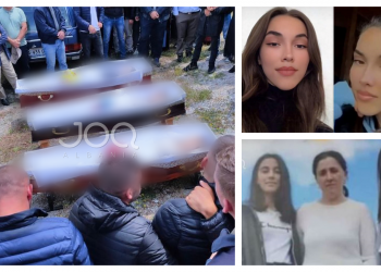 Vajzat të veshura si nuse, u jepet lamtumira e fundit nënës shqiptare dhe dy vajzave të saja