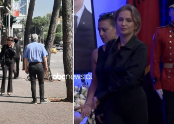 Homazhet ndaj Bujar Nishanit, e veshur me të zeza – Beniada ngushëllon familjarët
