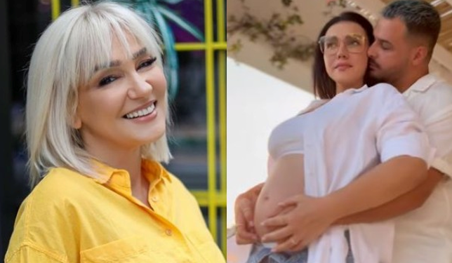 ’Fluturon’’ Monika! Në vend të urimit bën veprimin e ‘’çmendur’’ për bebin e Einxhel dhe Dagz