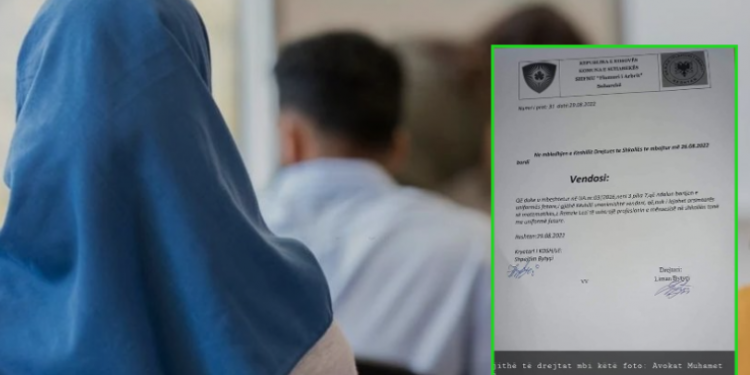 Pushohet nga puna mësuesja e matematikës me shami