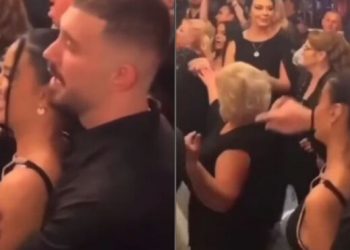 Bora dhe Donaldi e ‘ndezin’ atmosferën në dasmën e Arbër Hajdarit