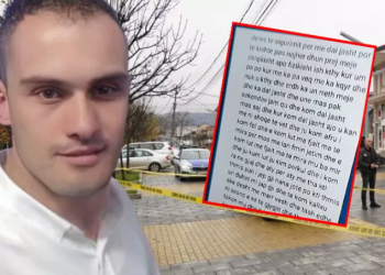 Kjo është letra e Sokol Halilit e shkroi para se të vetëvritej