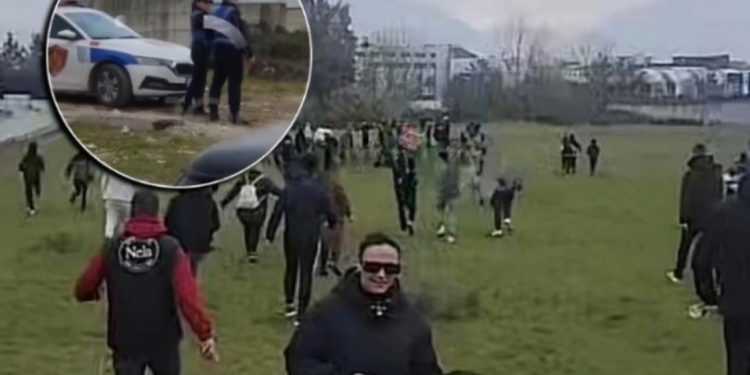 Çka po ndodh në oborrin e BBVA, mblidhen qindra njerëz