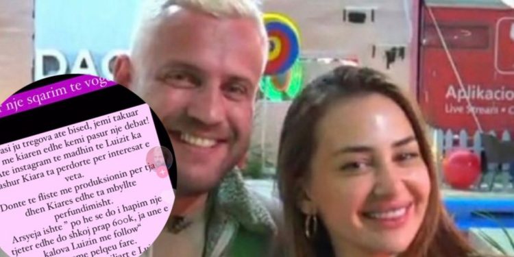 Shoqja e Luizit nxjerr blof moderatoren dhe plas skandalin: Kiara donte Instagramin e Luizit për ta mbyllur