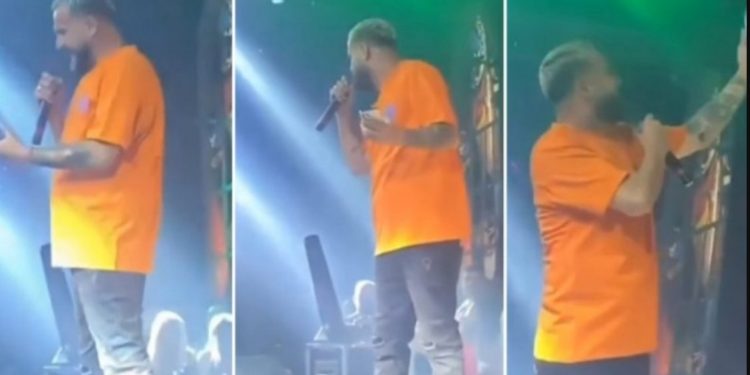 Luizi ndërpret koncertin për të telefonuar Kiarën në mes të skenës para publikut në Gjakovë