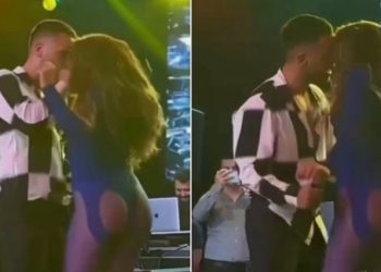 Fansat ‘kapin mat’ Yll Limanin, reagimet e tij live gjatë kërcimit të Elvana Gjatës