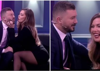 Olta Gixhari puth në buzë me Romeon? Videoja  që po bën xhiron e rrjetit