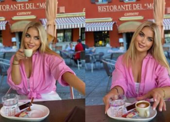 Pas ndarjes nga Blero, Afrona del në takim me këtë person