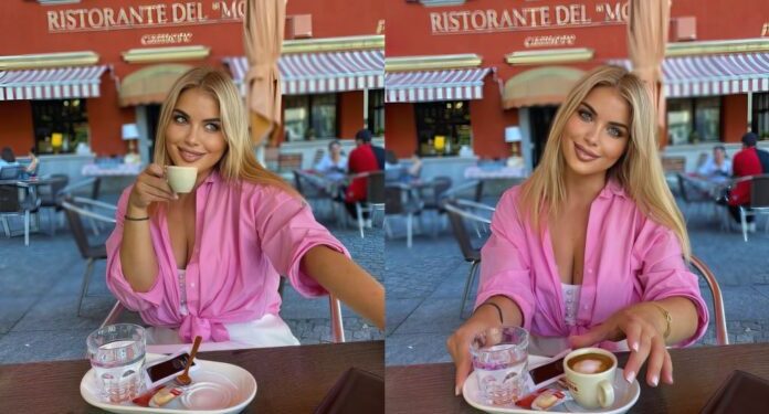 Pas ndarjes nga Blero, Afrona del në takim me këtë person