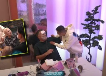 “A po t’dokna si Edona James” Buci e Ganiu qeshin fshehurazi me Edonën