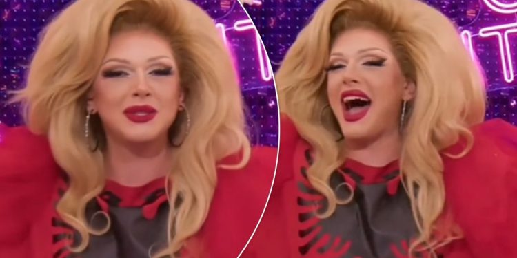 ‘Drag Queen’ i parë shqiptar në spektaklin italian “Drag Race” – Veziraj prezantohet i veshur me flamurin kuq e zi