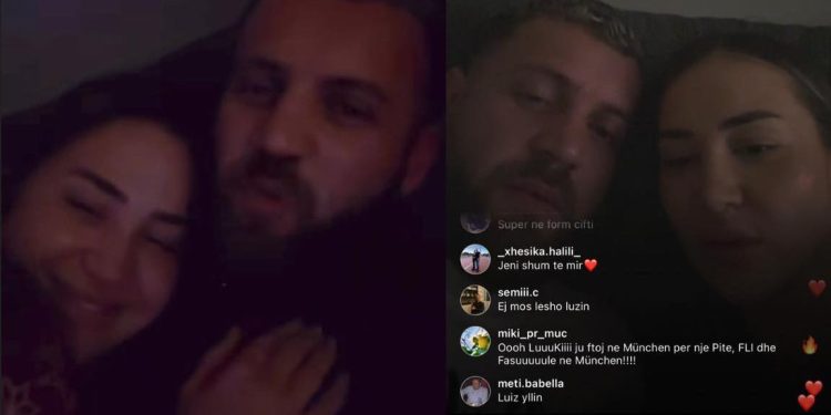 ‘’Pranoje shtatëzanin Kiara’’ / Luiz Ejlli dhe Kiara hyn live ne Instagram ‘pushtohen’ nga pyetjet për shtatëzanin . Ja reagimi i ҫiftit
