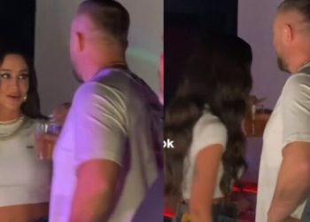 Reagon keq i dashuri i Dafinës ndaj fansit që ia kapi dorën në koncert (VIDEO VIRALE)