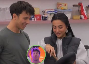 Bëhet viral në Tiktok momenti i Blerandos duke shijuar puthjet e Albës