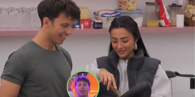 Bëhet viral në Tiktok momenti i Blerandos duke shijuar puthjet e Albës