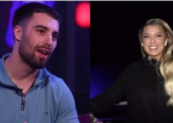 Meriton Mjekiqi dhe Rike Roçi puthen e përqafohen