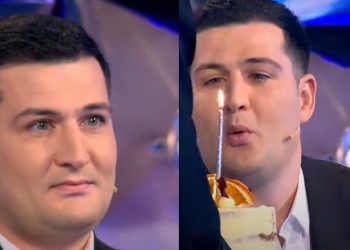 Arbër Hajdari përlotet në studio, produksioni i organizojnë surprizë për ditëlindje