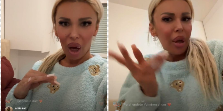 ‘Santiana ёshtё k*rvё , kam parё video duke …’ / Edona James shokon me deklaratat live nё Instagram