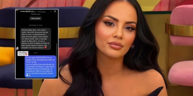 Nëna e Heidi Bacit i shkruan Sarës, ajo bën publik mesazhin