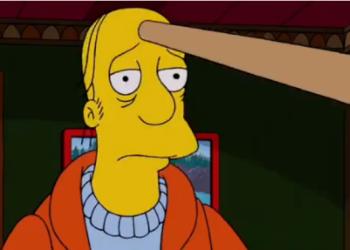 Vdes një nga personazhet historikë të serialit “The Simpsons”