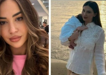 Vetëm 4 muaj që ka ardhur në jetë/ Luna Mari ‘shoqëron’ Kiara Titon në këtë vend, nënë e bijë bëjnë ndryshim në pamje