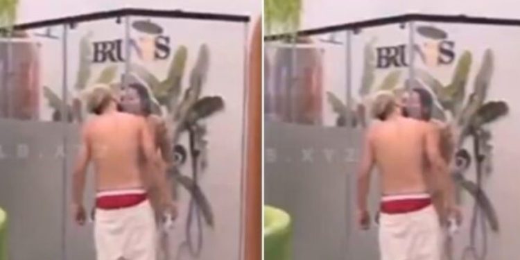 Gjesti flirton me Olën, i kërkon të flenë së bashku teksa shkëmbejnë puthje në buzë përmes xhamit