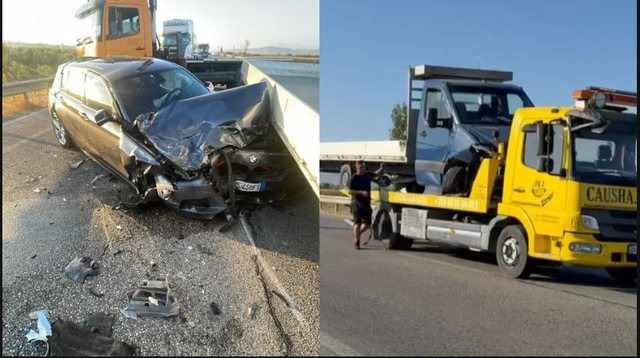 Përplasje zinxhir në vend! 3 makina bëhen copash, 1 person…