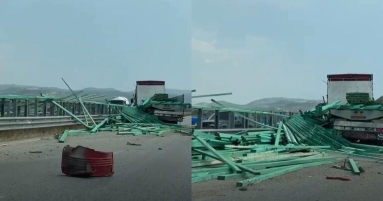 Aksident në autostradën Fier-Vlorë: Kamioni përplaset me barrierat, bllokohet lëvizja