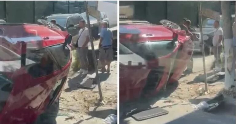 Tjetër aksident i rëndë në vend! Automjeti përmbyset në mes të rrugës, shoferi dhe…